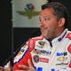 Tony Stewart during a NASCAR press conference at Indianapolis Motor Speedway in 2016.